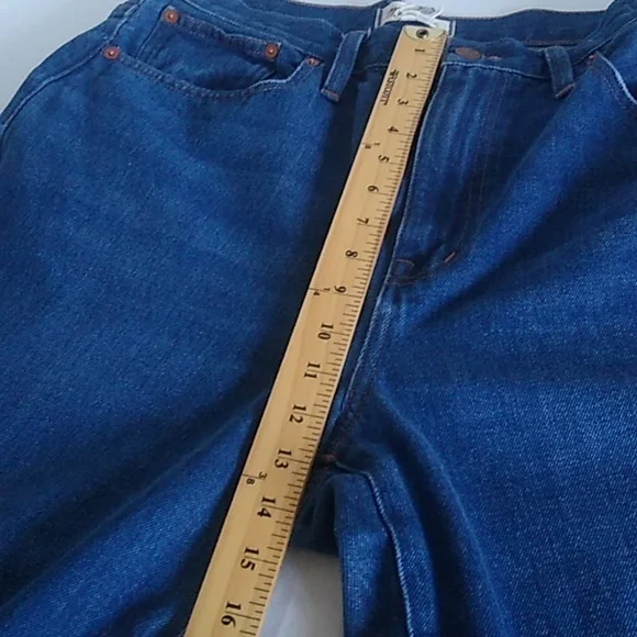 Madewell Womens Baggy Straight Jeans Size 31 medium wash Style NH643 - Picture 16 of 16